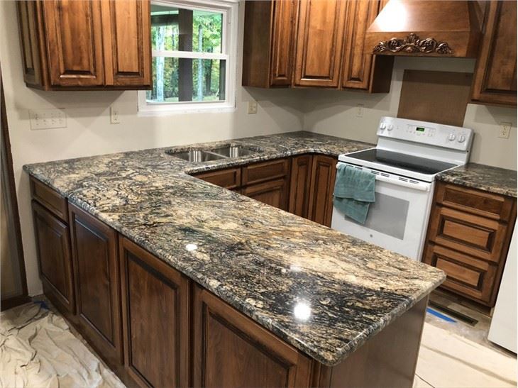 Stormy Night Granite Kitchen